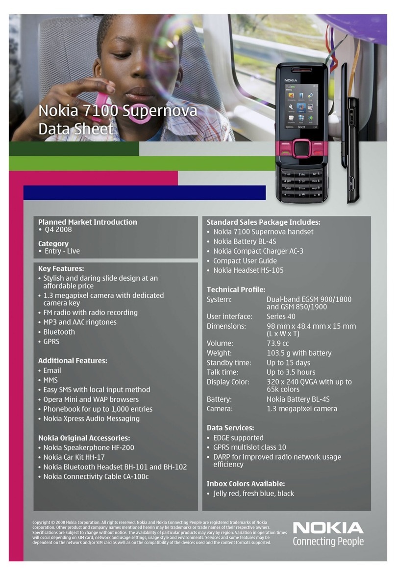 Nokia SUPERNOVA 7100 User manual