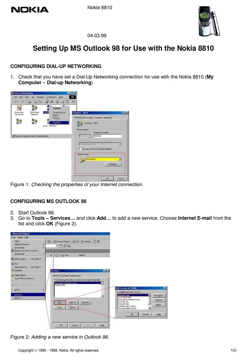 Nokia 8810 Quick start guide