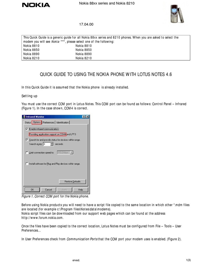 Nokia 8210 Software guide