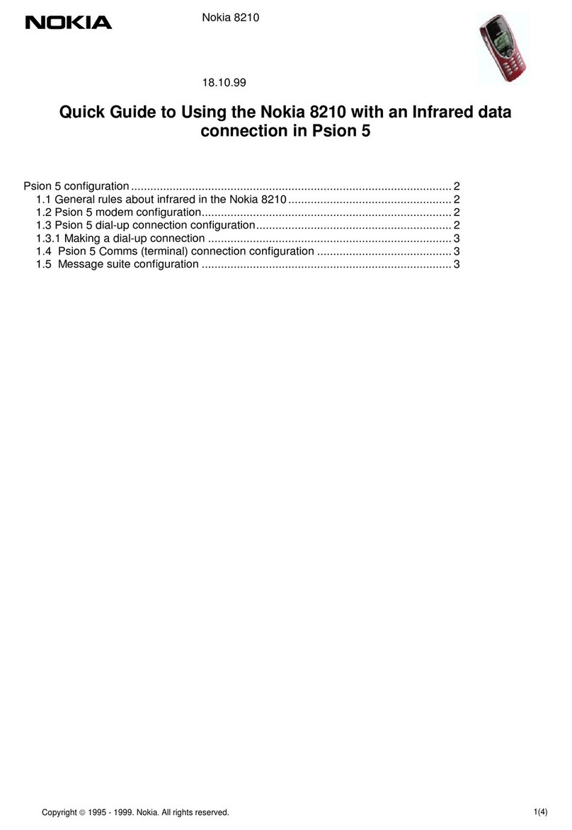 Nokia 8210 Instruction Manual
