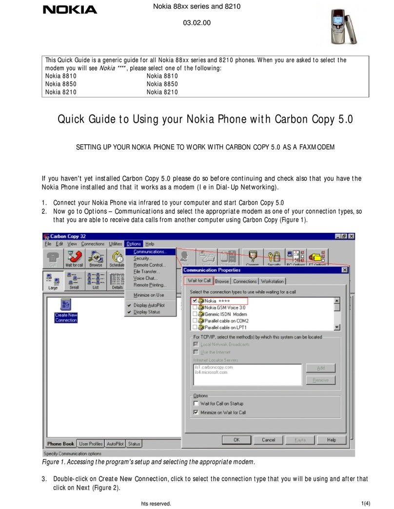 Nokia 8210 Software guide