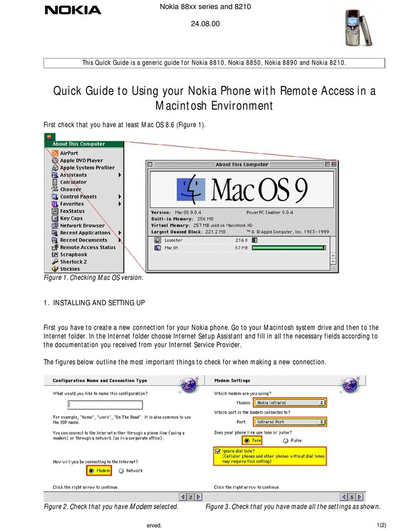 Nokia 8210 User manual