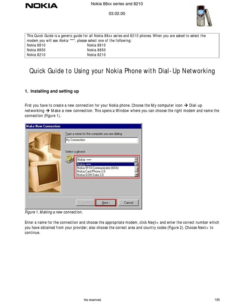 Nokia 8210 User manual