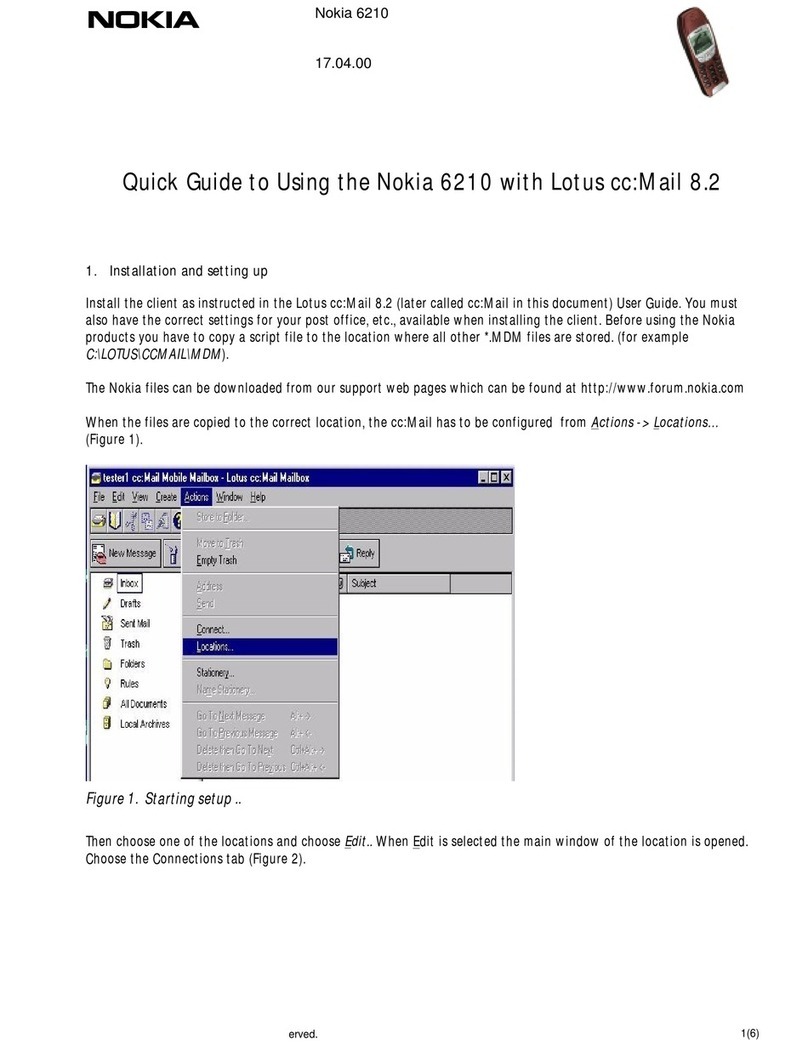 Nokia NAVIGATOR 6210 User manual