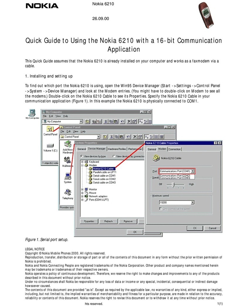Nokia NAVIGATOR 6210 User manual