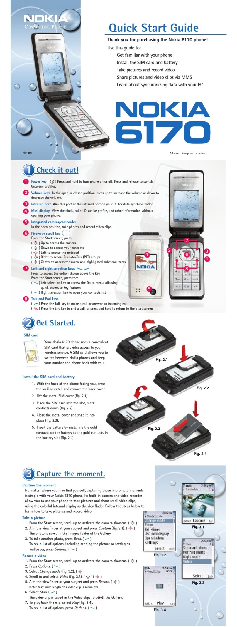 Nokia 6170 - Cell Phone - GSM User manual