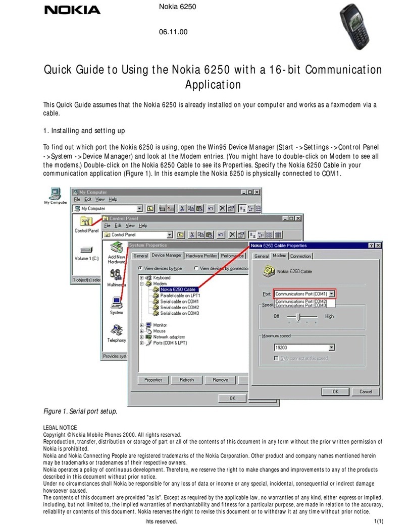 Nokia 6250 User manual