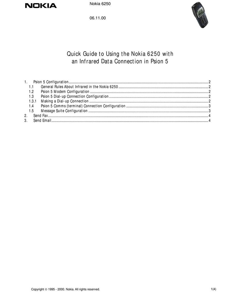Nokia 6250 User manual