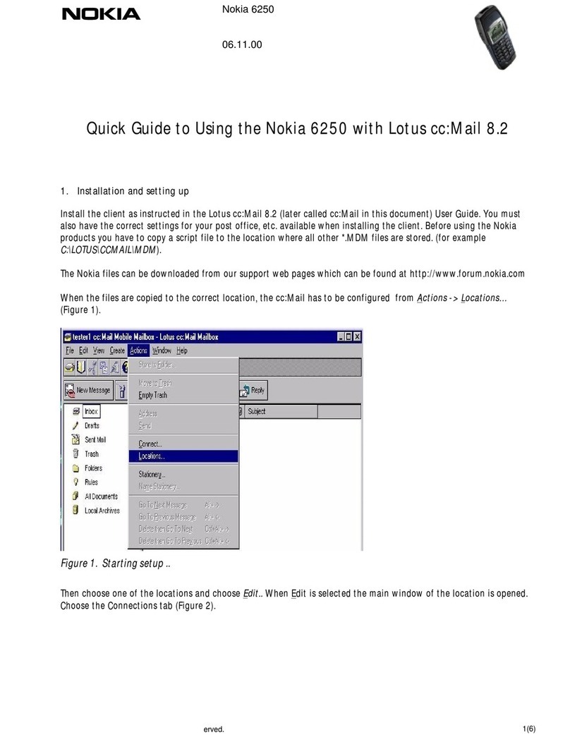 Nokia 6250 Quick guide to using