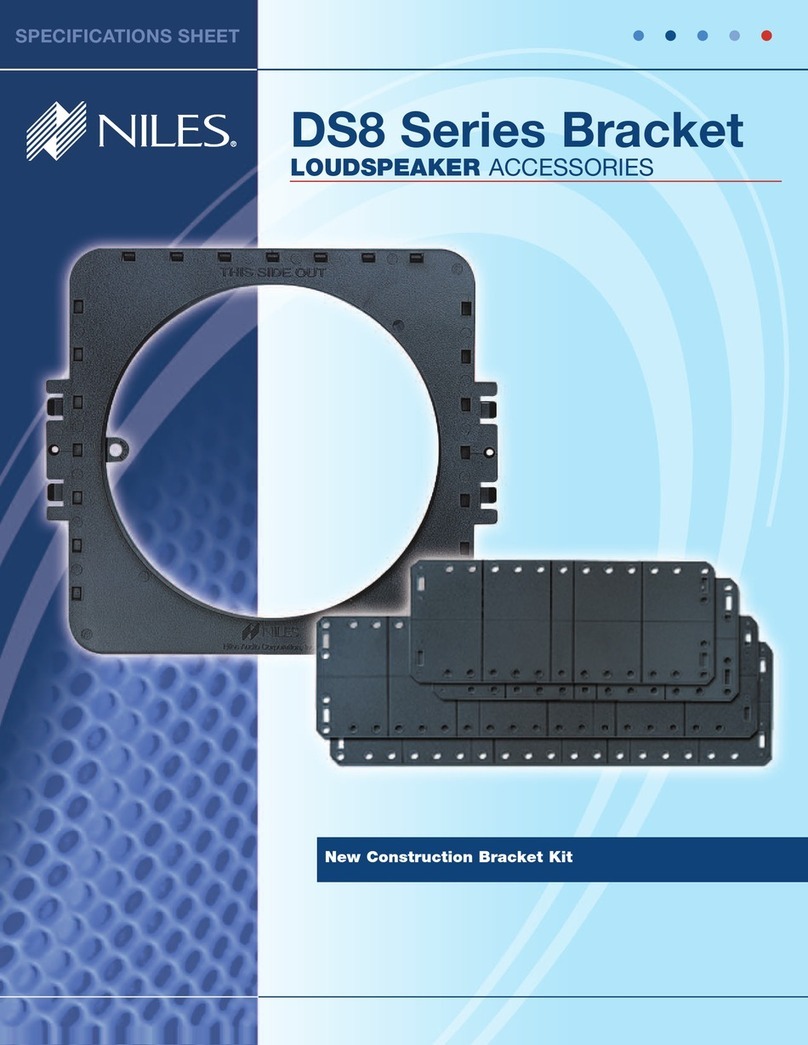 Niles DS8 Series Bracket Specifications