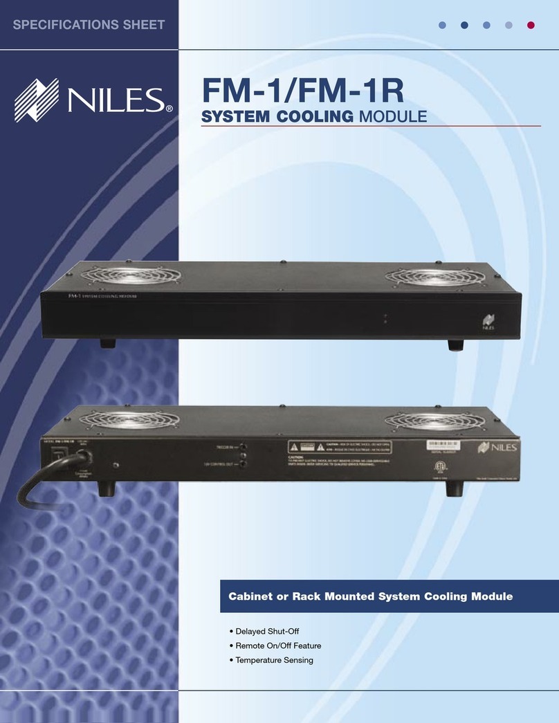 Niles FM-1 Specification sheet