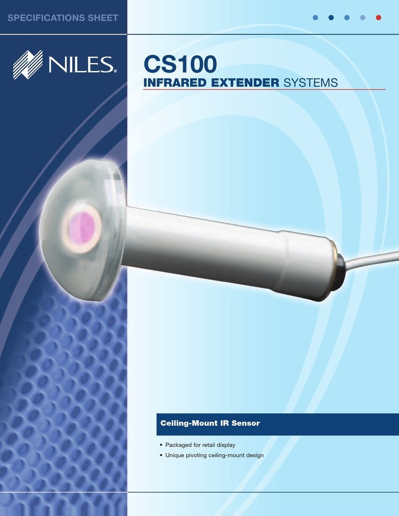 Niles CS100 Specification sheet