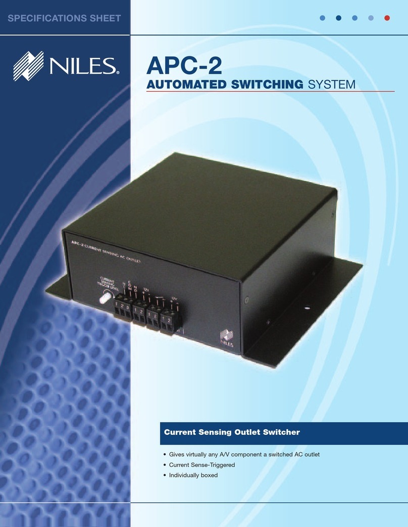 Niles APC-2 Specification sheet