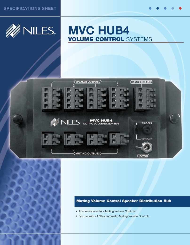 Niles MVCHUB4 User manual