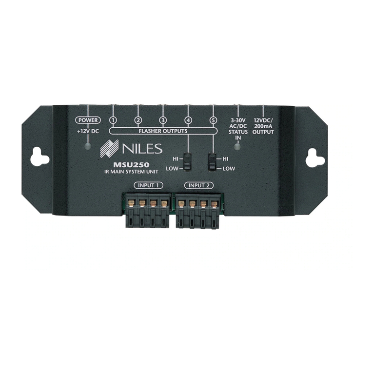 Niles MSU250 User manual Niles MSU250 User manual