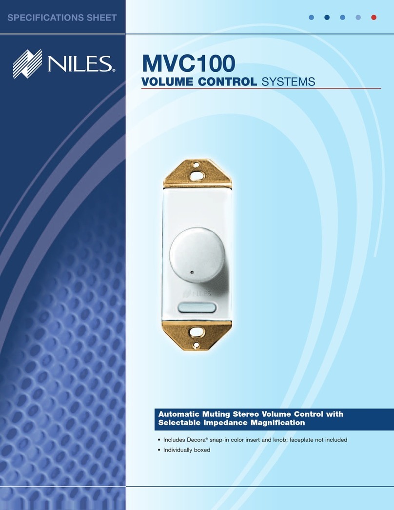 Niles MVC100 User manual