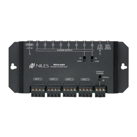 Niles MSU480 Specification sheet