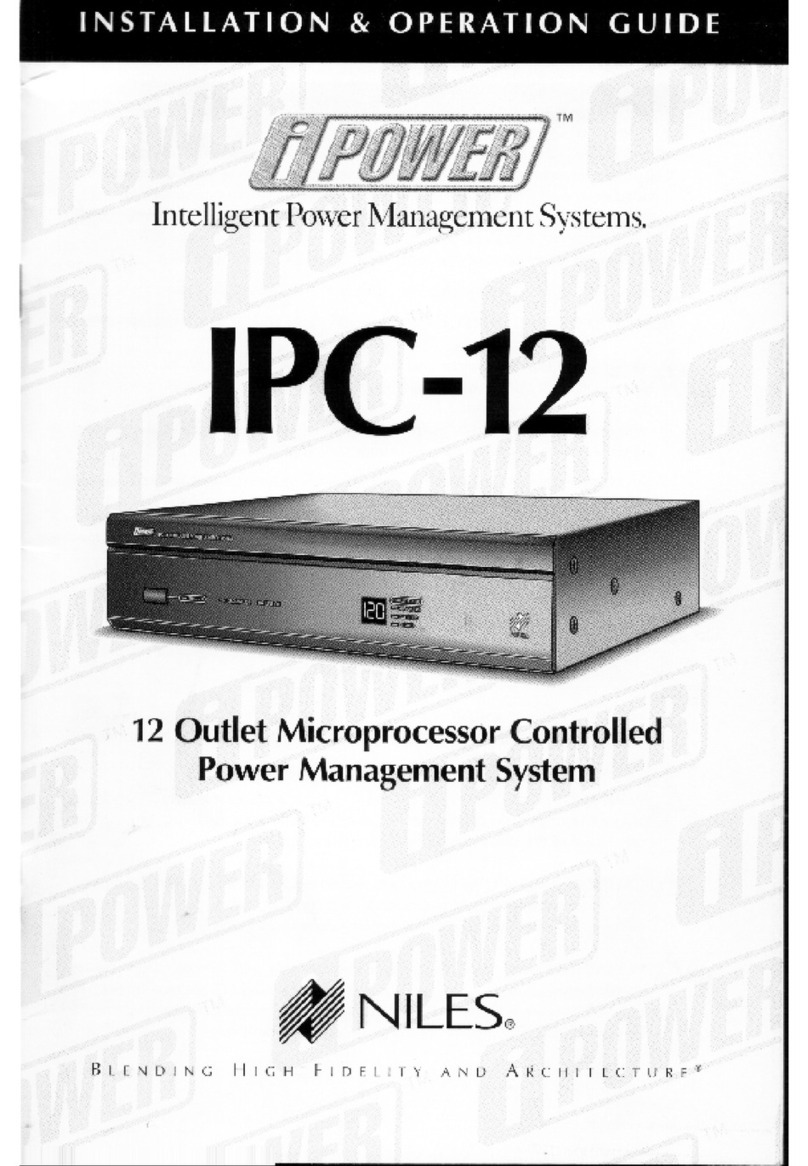 Niles iPower IPC-12 Installation & operating guide