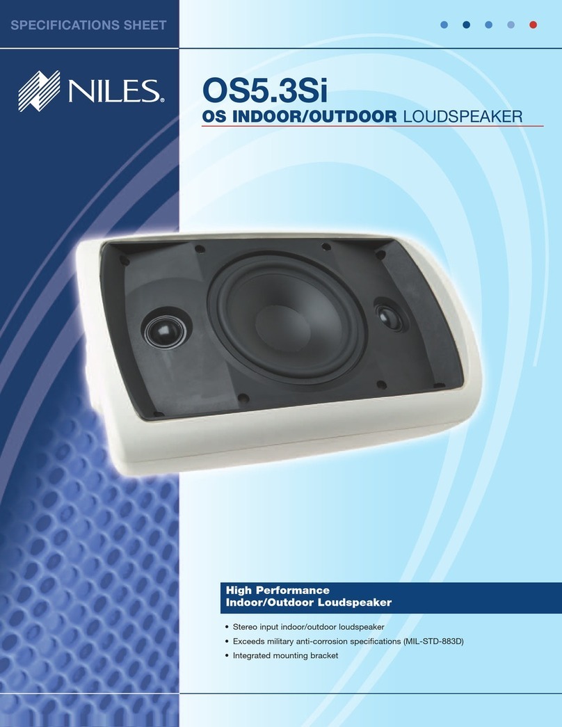 Niles OS5.3Si Specification sheet