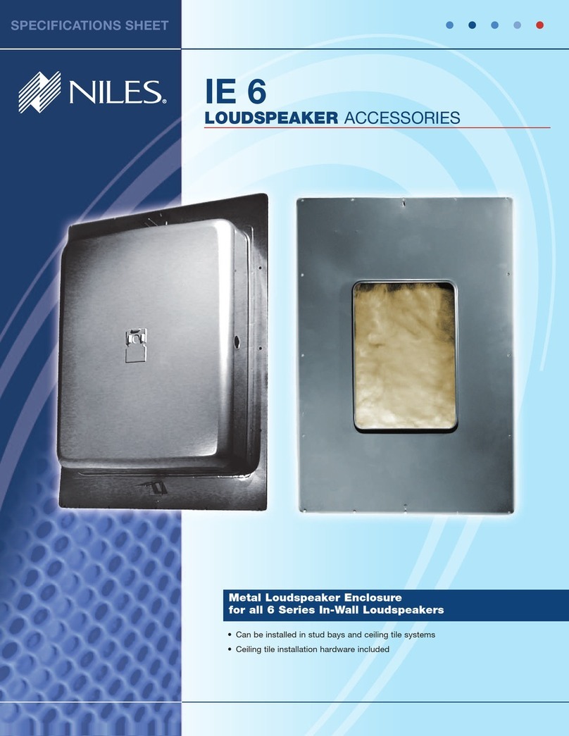 Niles IE6 Specification sheet
