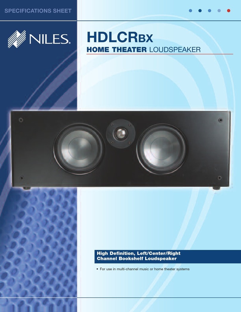 Niles HDLCRBX User manual