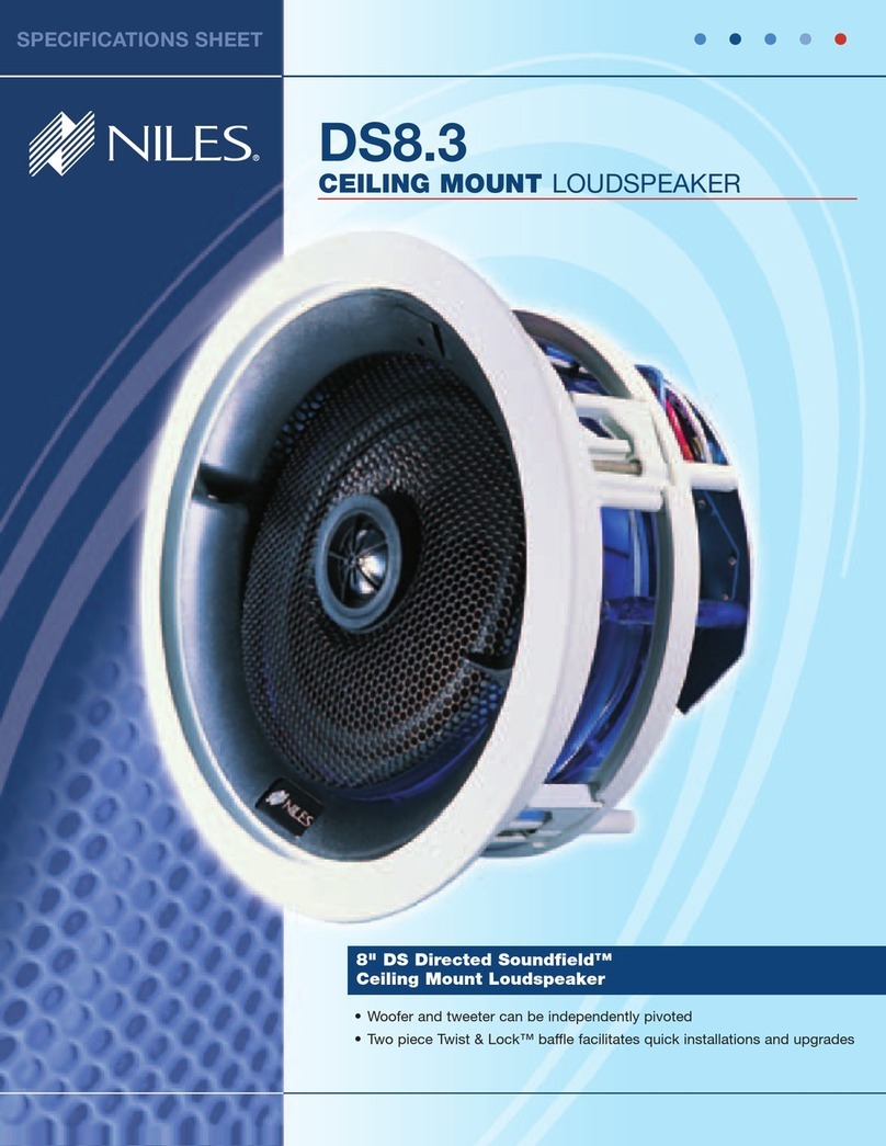 Niles DS8.3 Specification sheet