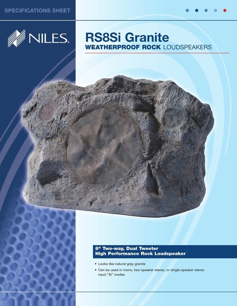 Niles RS8Si Granite Specification sheet
