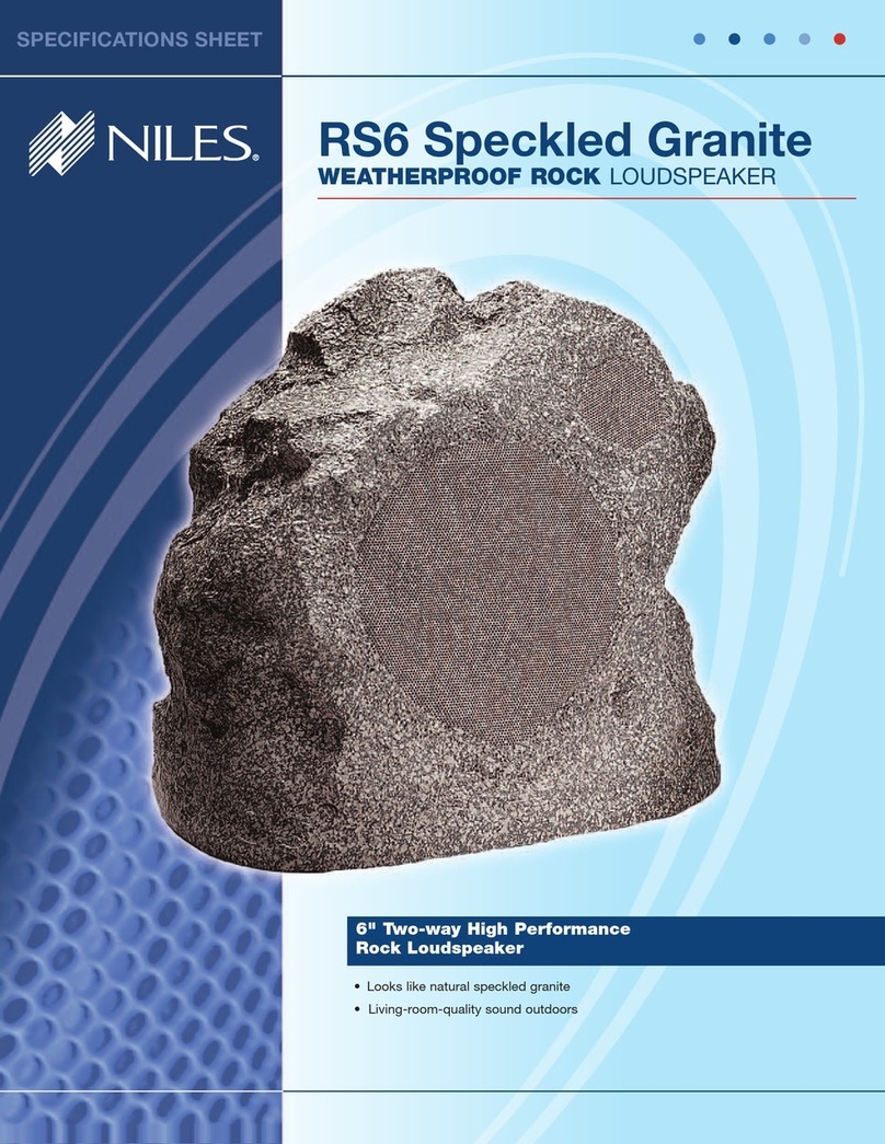 Niles RS6 Granite User manual