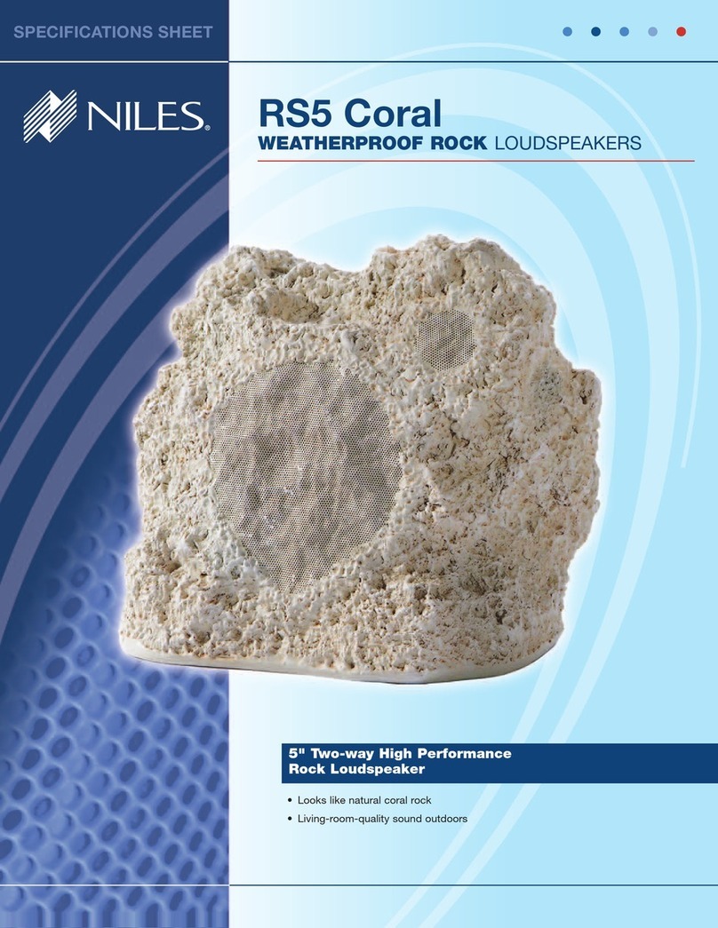 Niles RS5 Coral Specifications