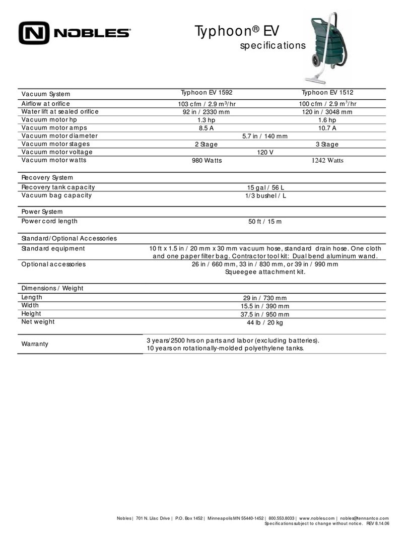 Nobles Typhoon EV 1512 Specifications