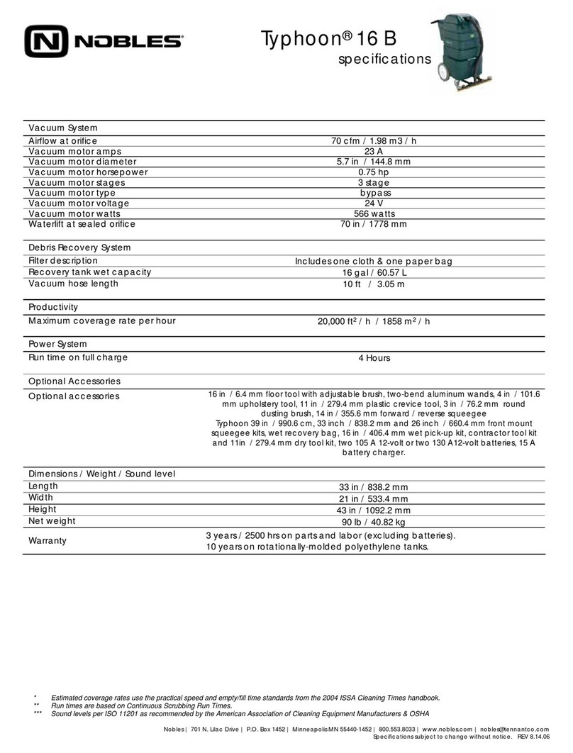 Nobles Typhoon 16B Specifications