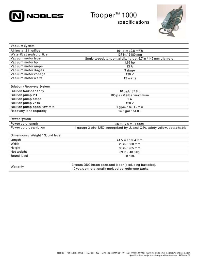 Nobles Trooper 1000 Specifications Nobles Trooper 1000 Specifications