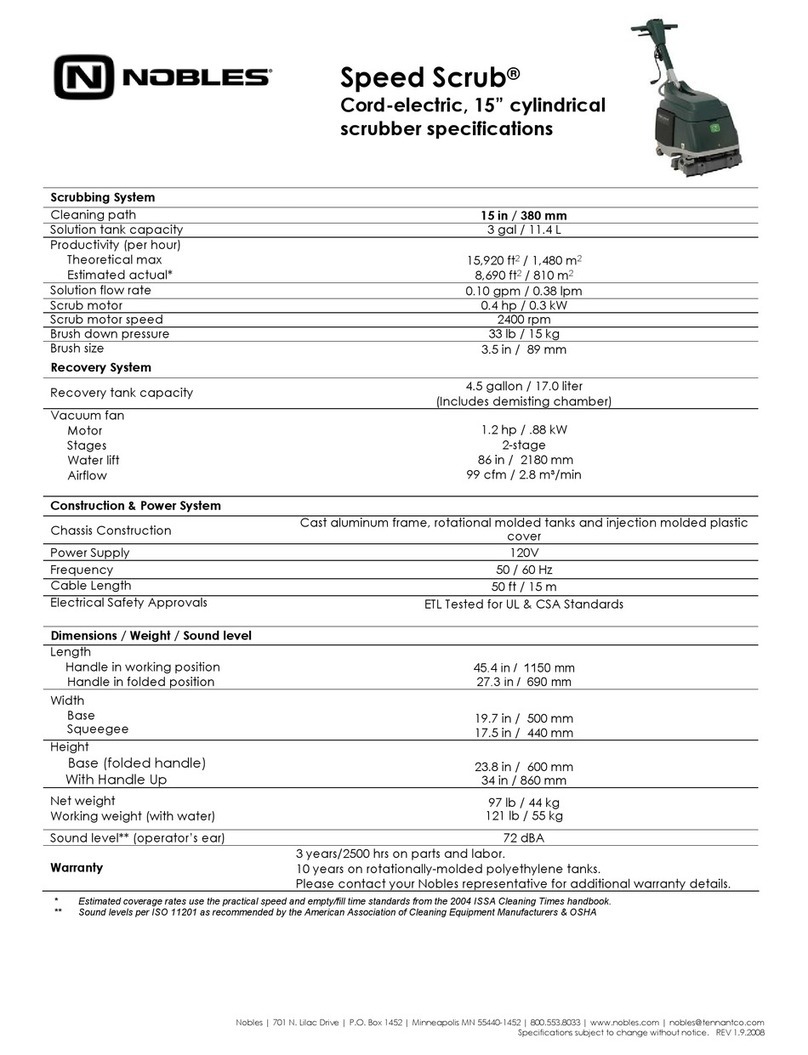 Nobles SPEED SCRUB User manual