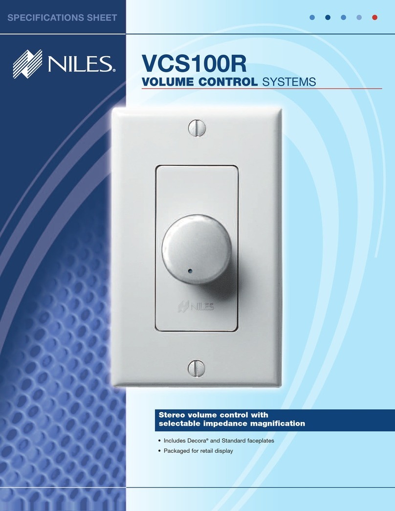 Niles VCS100R Specifications