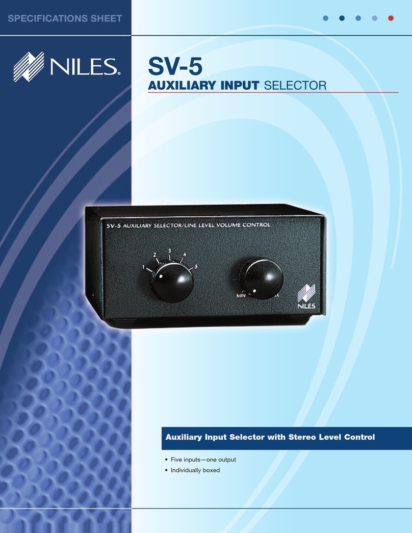 Niles SV-5 Specifications