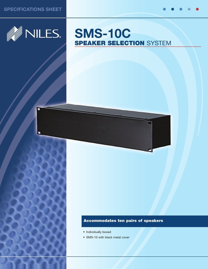 Niles SMS-10C User manual