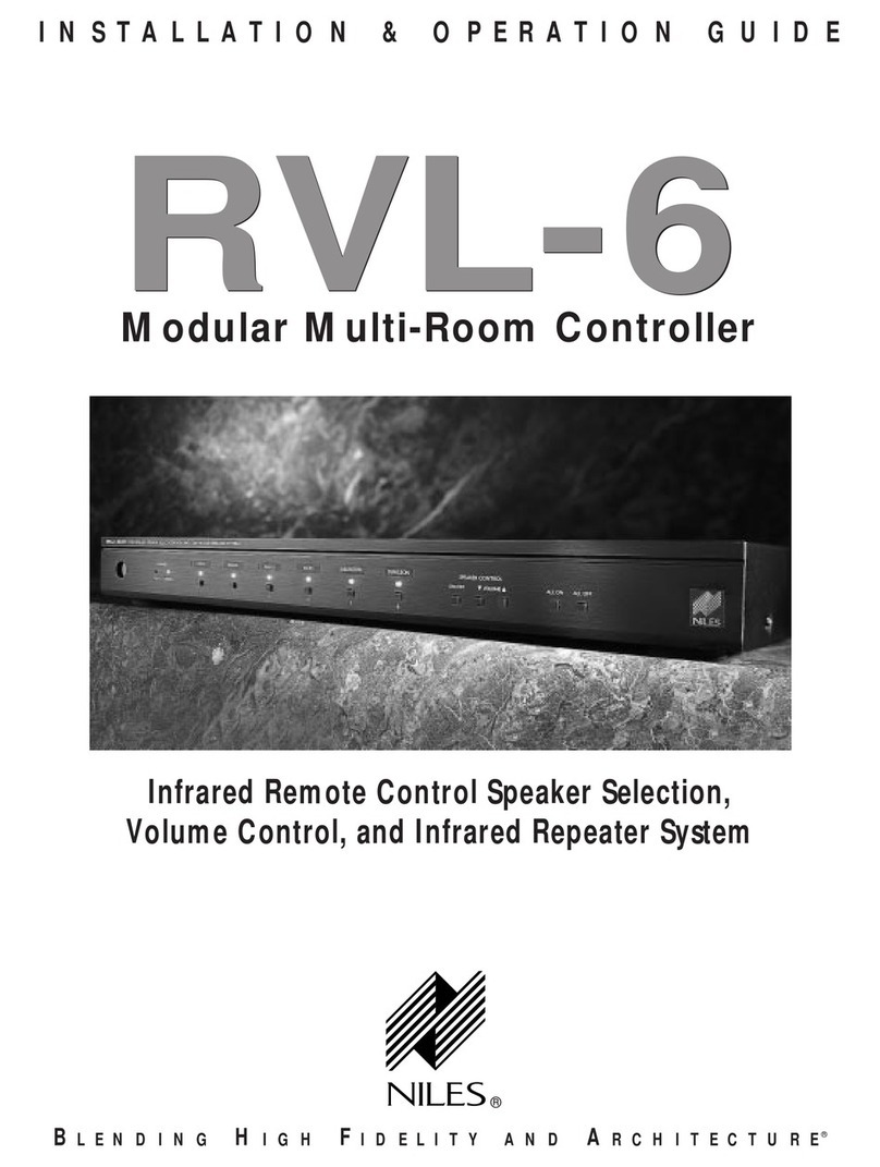 Niles RVL-6 Installation & operation guide