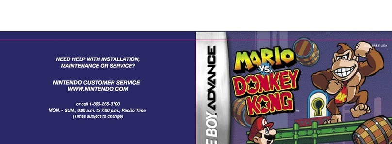Nintendo Mario vs. Donky Kong User manual