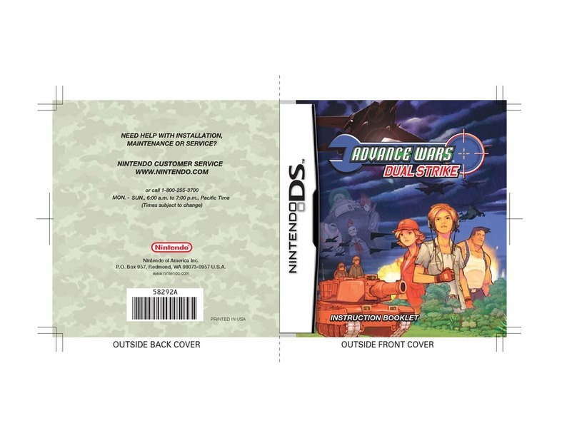 Nintendo Advanced Wars: Dual Strike Instruction booklet Nintendo Advanced Wars: Dual Strike Instruction booklet