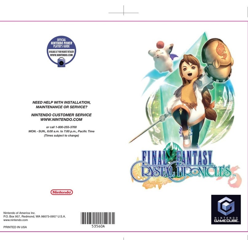 Nintendo Final Fantasy: Crystal Chronicles User manual
