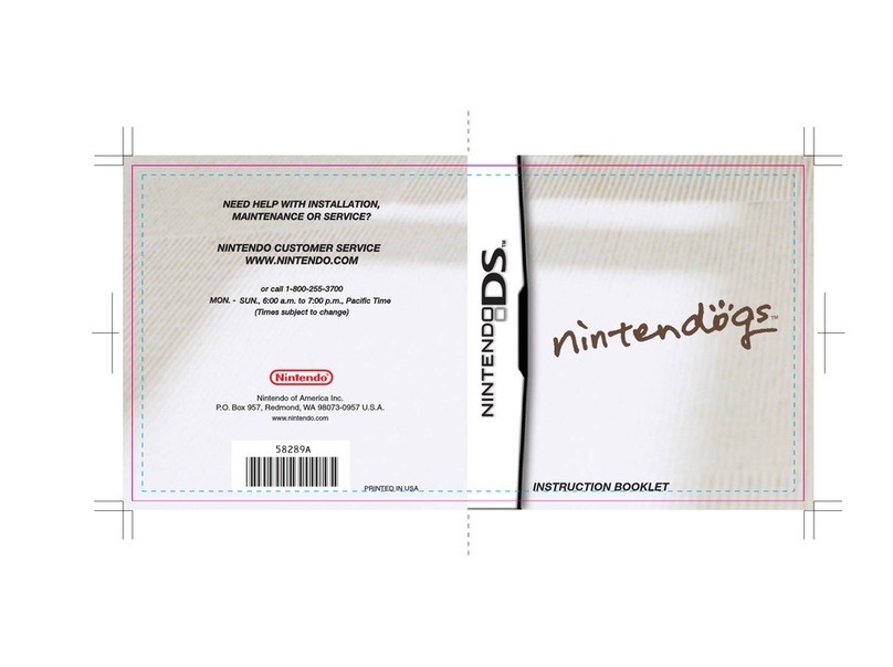Nintendo Nintendogs Instruction booklet Nintendo Nintendogs Instruction booklet