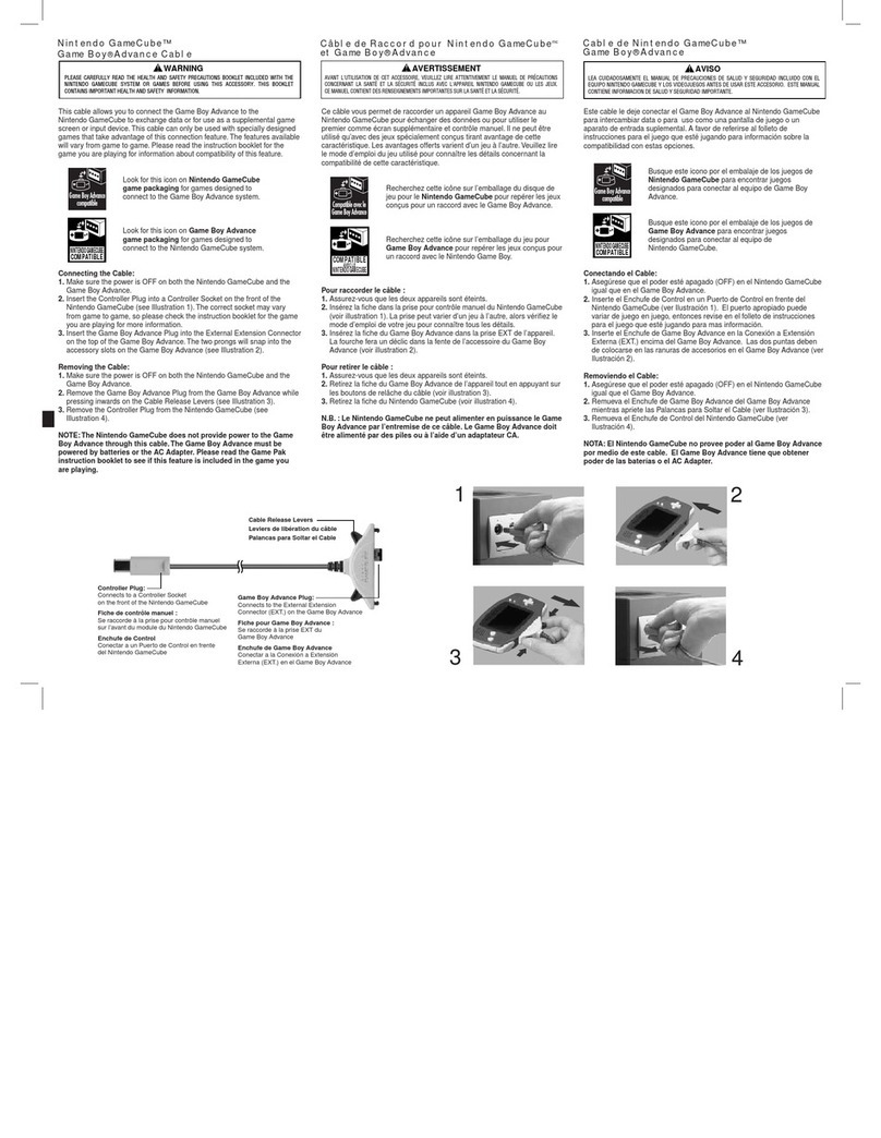 Nintendo Advance Cable user guide