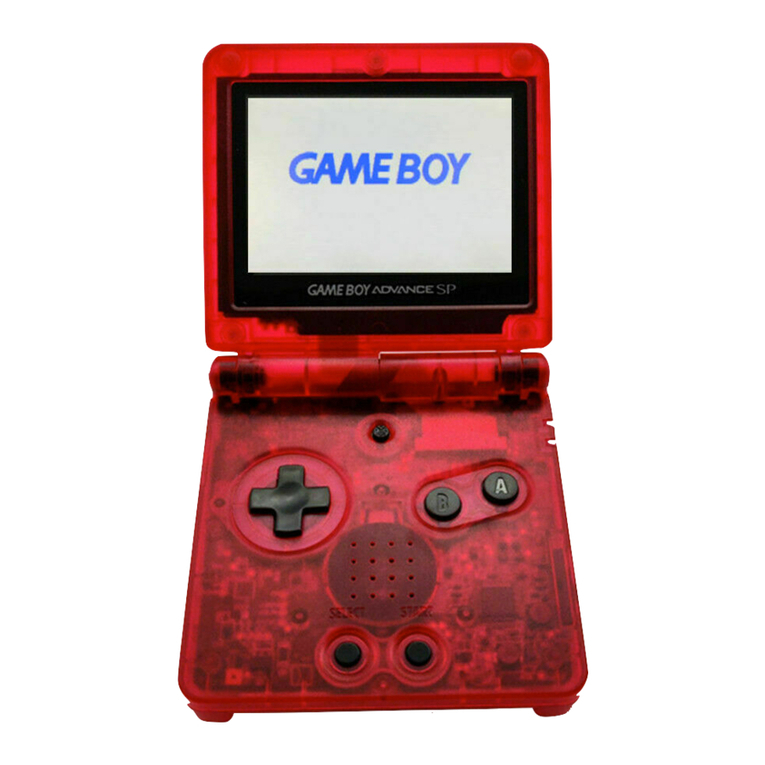 Nintendo Game Boy Advance SP User manual