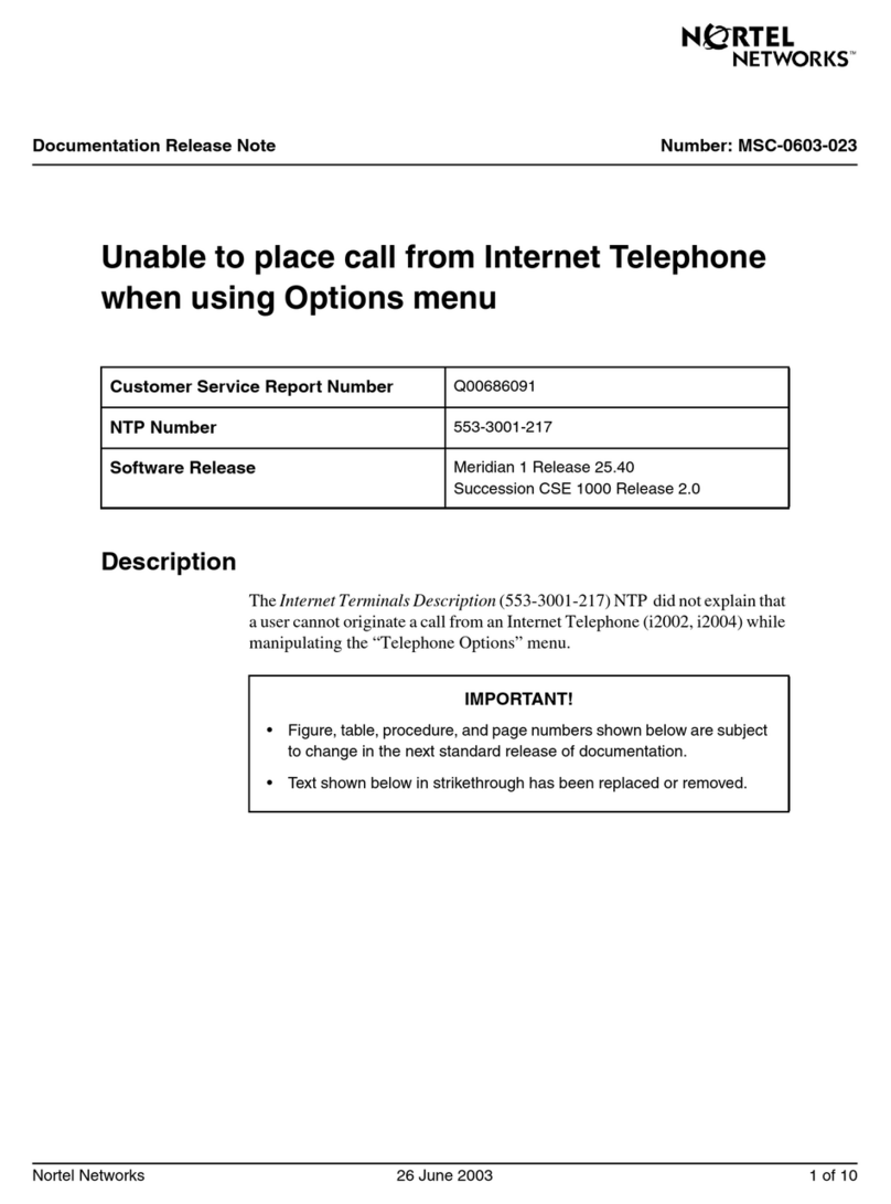 Nortel i2002 Operator's manual Nortel i2002 Operator's manual