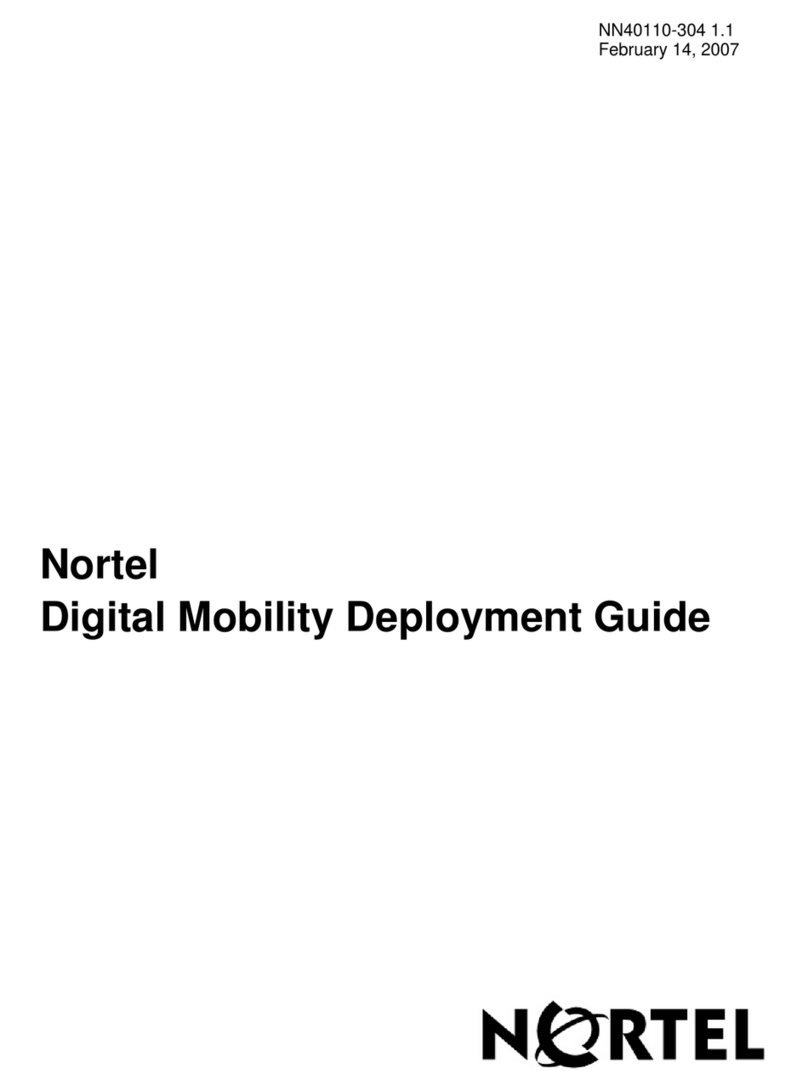 Nortel 7430 Quick reference guide Nortel 7430 Quick reference guide