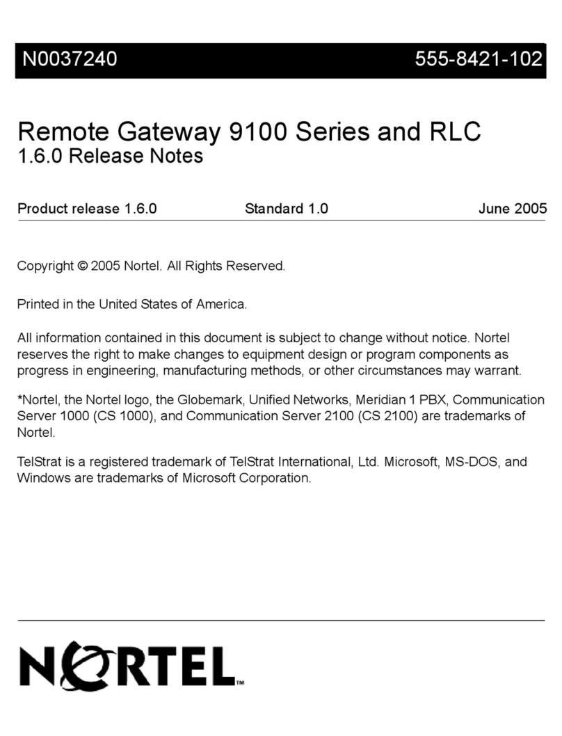 Nortel 9110 release note