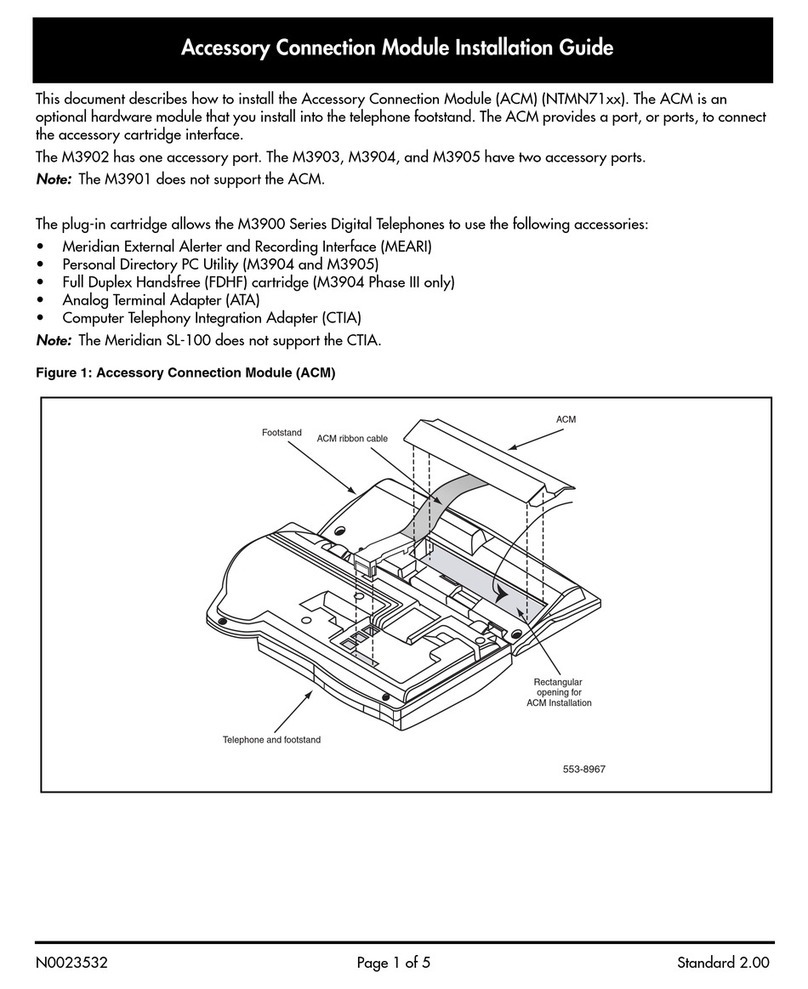 Nortel Meridian M3901 installation guide