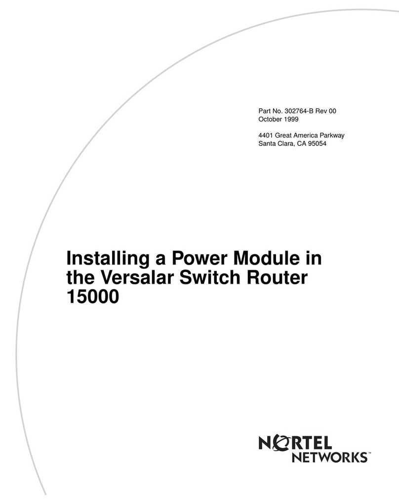 Nortel Versalar 15000 User manual
