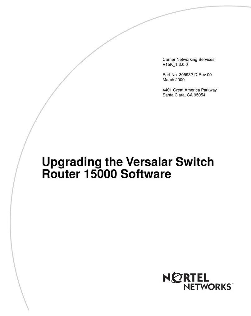Nortel Versalar 15000 Quick start guide