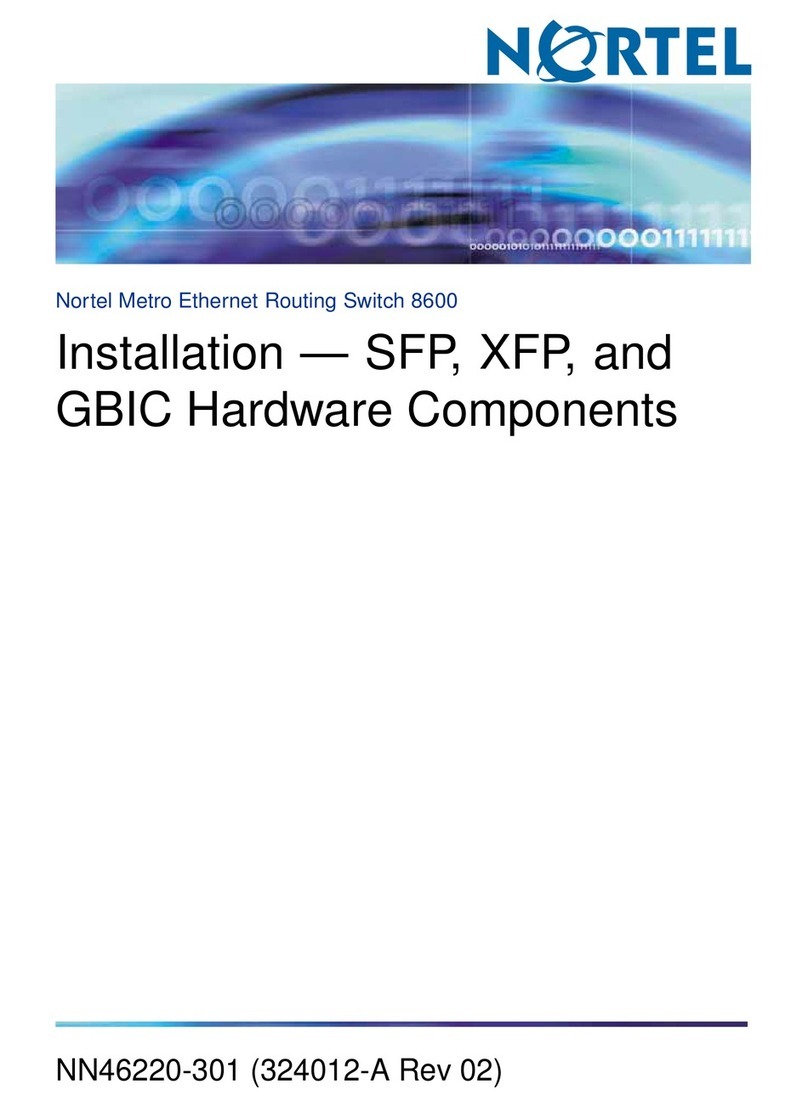 Nortel Passport 8600 Series User manual